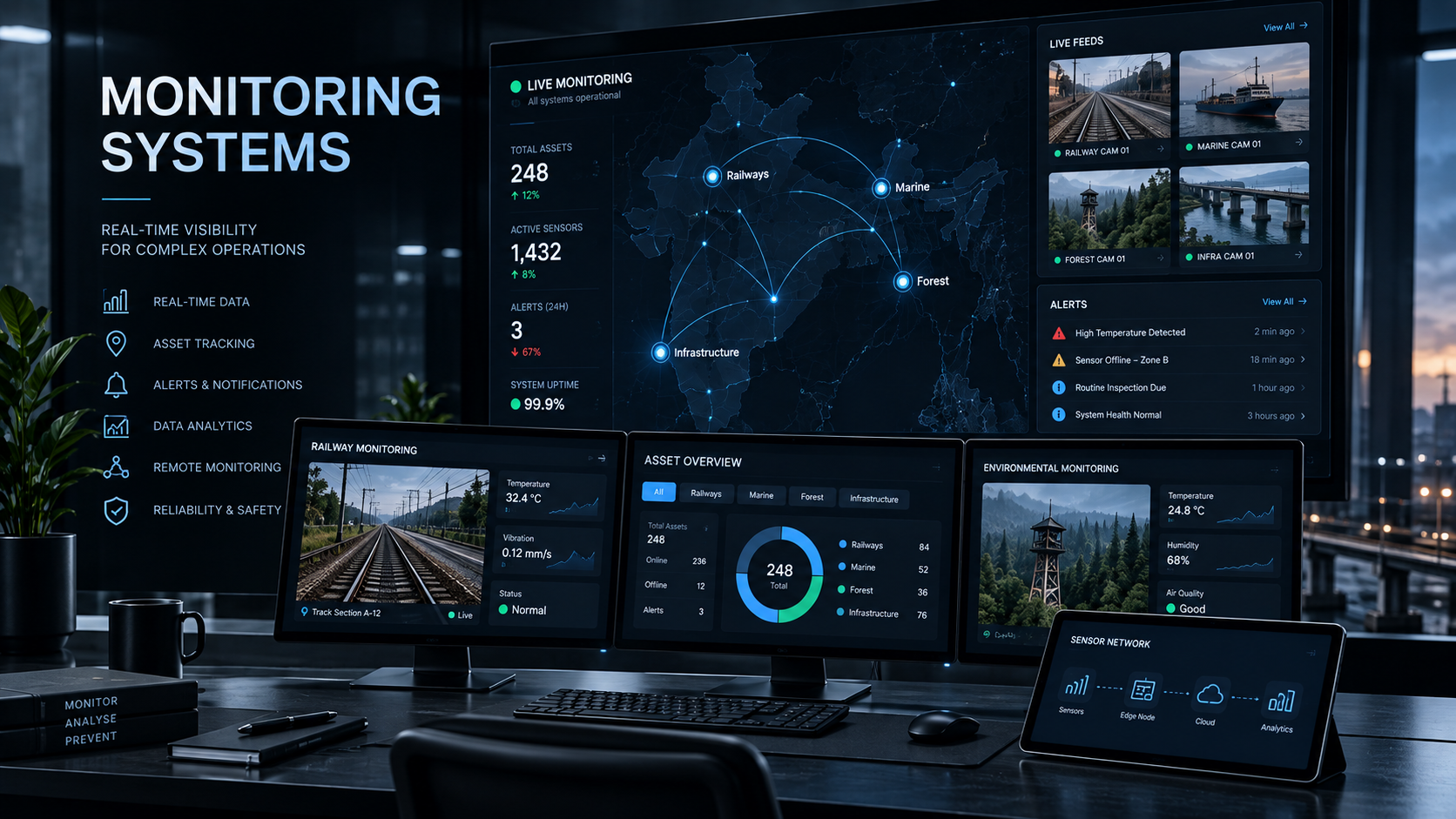 PACCEX monitoring system with connected operational data